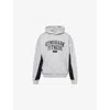 Gymshark Mens Light Grey Core Marl Varsity Logo-text Print Cotton-blend Hoody In Gray