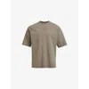 Gymshark Mens  Premium Legacy Short-sleeve Cotton-jersey T-shirt In Gs Camo Brown/pigment Dy
