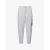 Gymshark Mens Light Grey Core Marl Varsity Oversized Cotton-blend Jogging Bottoms Xxl In Gray