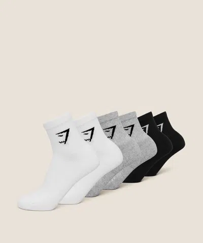 Gymshark Midi Socks 6pk In White