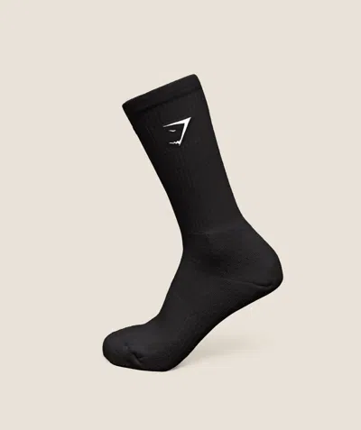 Gymshark Premium Sharkhead Crew Sock In Black