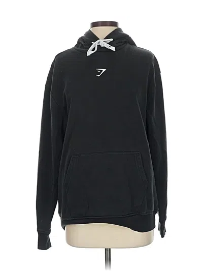 Pre-owned Gymshark Pullover Hoodie In Black