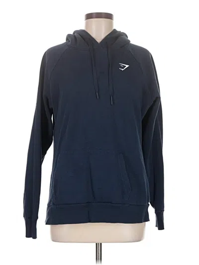 Pre-owned Gymshark Pullover Hoodie In Blue