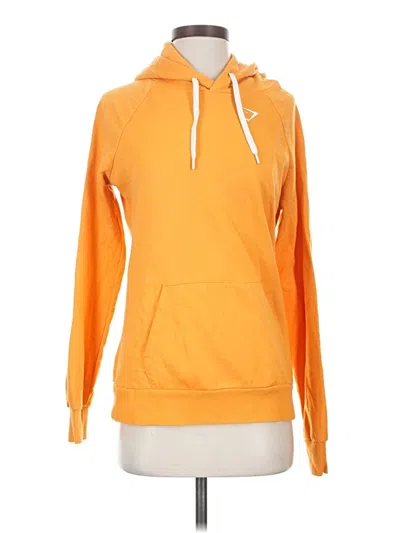Pre-owned Gymshark Pullover Hoodie In Orange