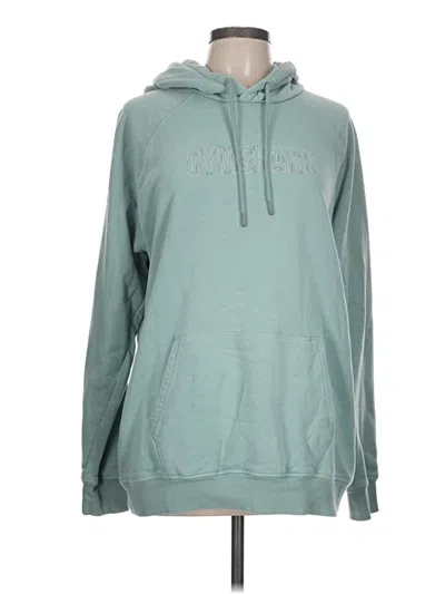 Pre-owned Gymshark Pullover Hoodie In Teal