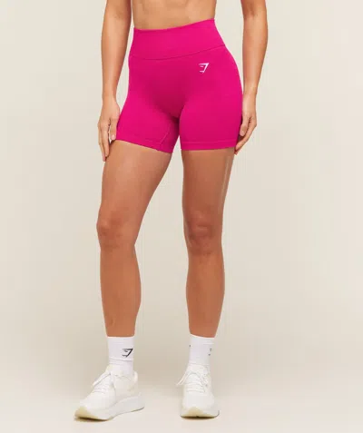 Gymshark Relay Seamless High-rise Shorts In Pink