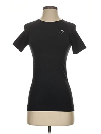 Pre-owned Gymshark Short Sleeve T-shirt In Black