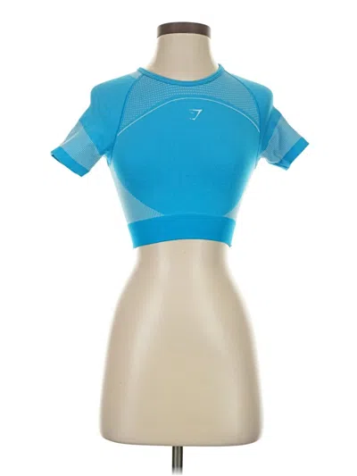 Pre-owned Gymshark Short Sleeve T-shirt In Blue