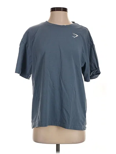 Pre-owned Gymshark Short Sleeve T-shirt In Blue