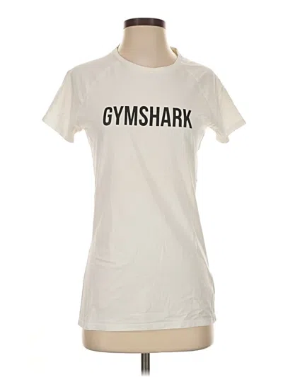 Pre-owned Gymshark Short Sleeve T-shirt In Ivory
