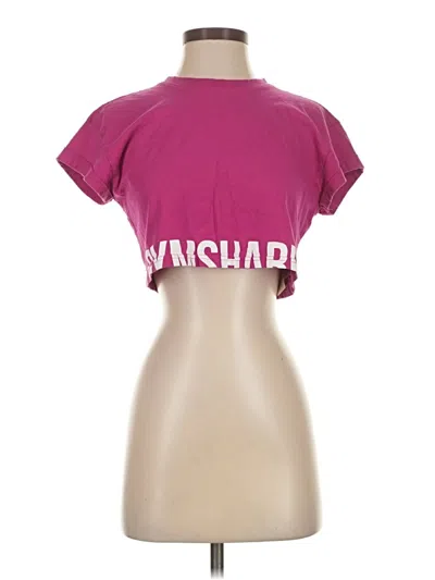 Pre-owned Gymshark Short Sleeve T-shirt In Pink