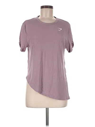 Pre-owned Gymshark Short Sleeve T-shirt In Purple