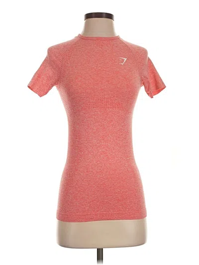 Pre-owned Gymshark Short Sleeve T-shirt In Red