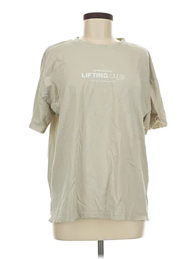 Pre-owned Gymshark Short Sleeve T-shirt In Tan