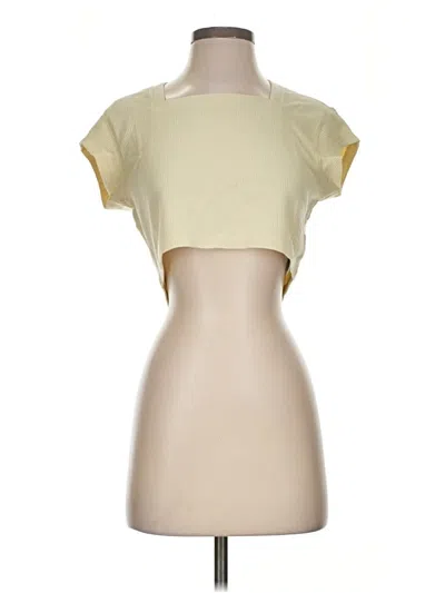 Pre-owned Gymshark Short Sleeve T-shirt In Yellow