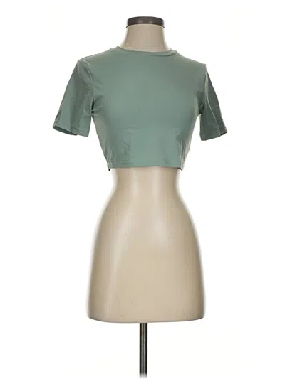 Pre-owned Gymshark Short Sleeve Turtleneck In Green
