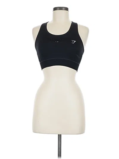 Pre-owned Gymshark Sleeveless Top Black Halter Neckline Tops