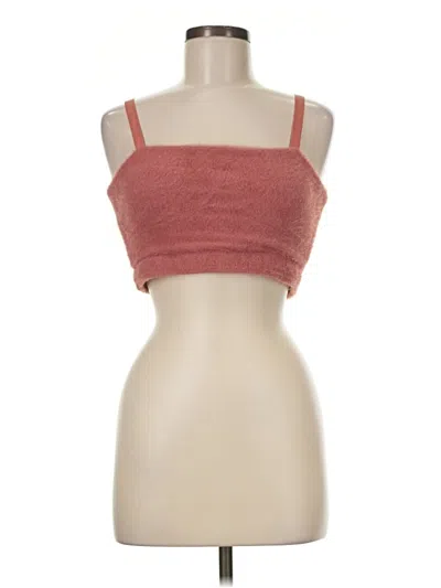 Pre-owned Gymshark Sleeveless Top Red Strapless Neckline Tops