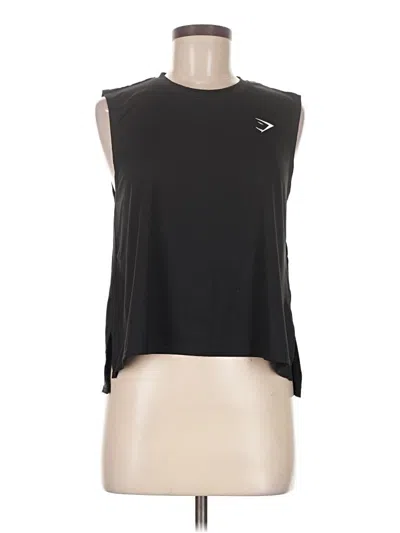 Pre-owned Gymshark Sleeveless T-shirt In Black