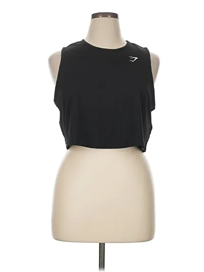 Pre-owned Gymshark Sleeveless T-shirt In Black