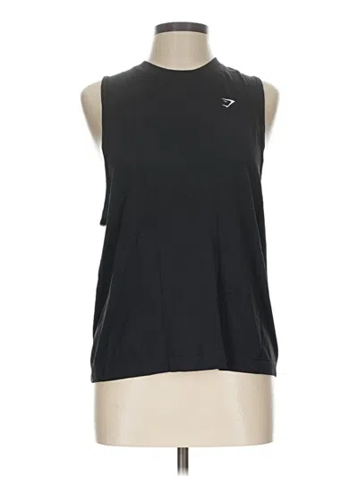 Pre-owned Gymshark Sleeveless T-shirt In Black