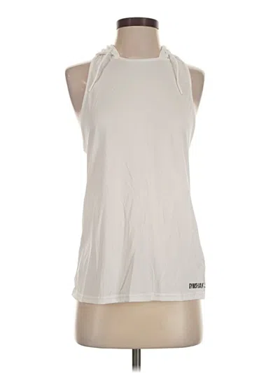 Pre-owned Gymshark Sleeveless T-shirt In Ivory
