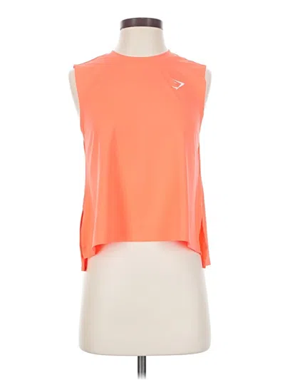Pre-owned Gymshark Sleeveless T-shirt In Orange