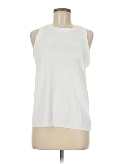 Pre-owned Gymshark Sleeveless T-shirt In White
