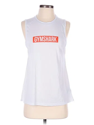 Pre-owned Gymshark Sleeveless T-shirt In White