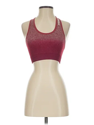 Pre-owned Gymshark Sports Bra In Burgundy