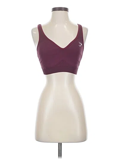 Pre-owned Gymshark Sports Bra In Burgundy