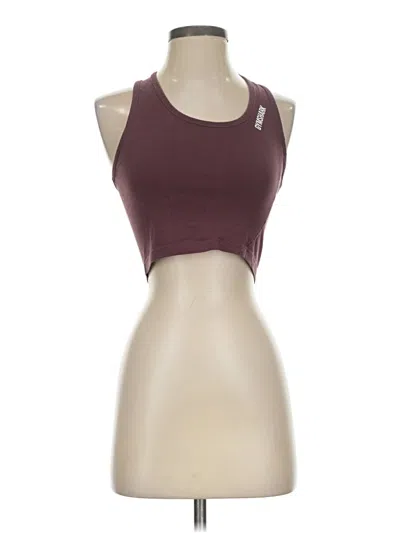 Pre-owned Gymshark Sports Bra In Burgundy