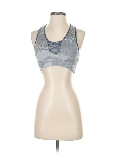Pre-owned Gymshark Sports Bra In Silver
