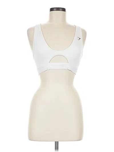 Pre-owned Gymshark Sports Bra In White