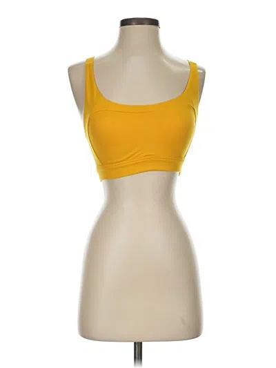 Pre-owned Gymshark Sports Bra In Yellow