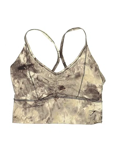Pre-owned Gymshark Swimsuit Top Gold Swimwear
