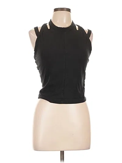 Pre-owned Gymshark Tank Top Black Halter Neckline Tops