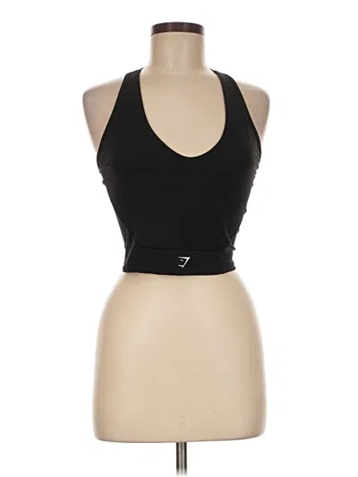 Pre-owned Gymshark Tank Top Black Halter Neckline Tops