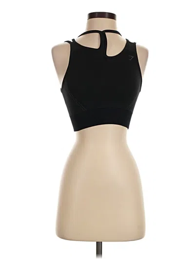 Pre-owned Gymshark Tank Top Black Halter Neckline Tops