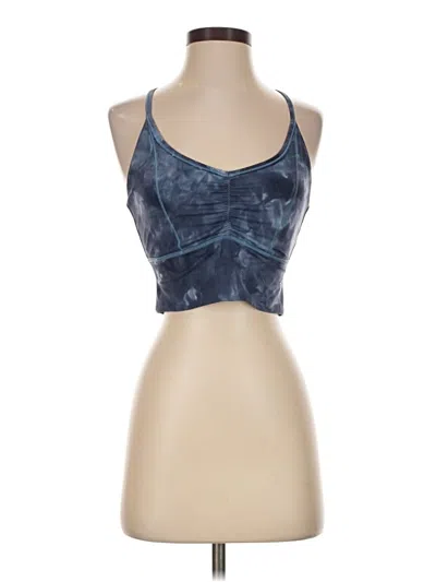 Pre-owned Gymshark Tank Top Blue Halter Neckline Tops
