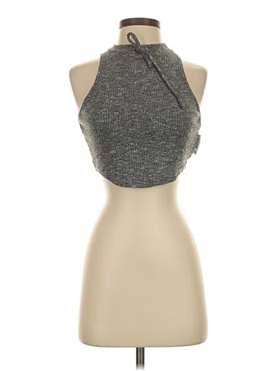 Pre-owned Gymshark Tank Top Gray Halter Neckline Tops