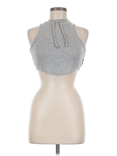 Pre-owned Gymshark Tank Top Gray Halter Neckline Tops