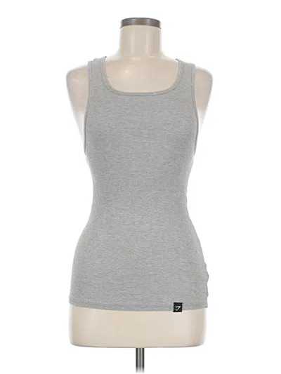 Pre-owned Gymshark Tank Top Gray Halter Neckline Tops