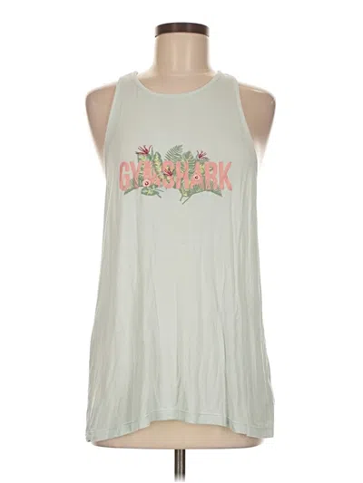 Pre-owned Gymshark Tank Top Green Halter Neckline Tops