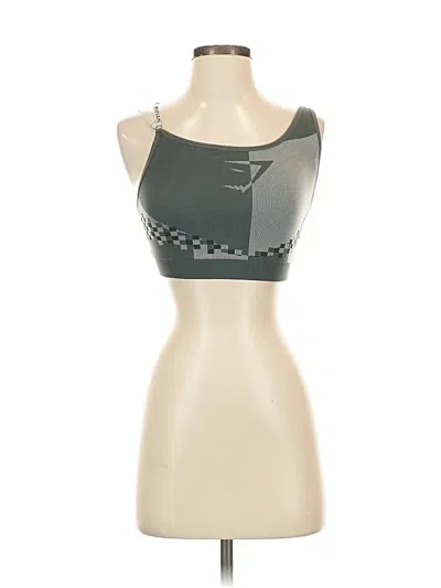 Pre-owned Gymshark Tank Top Green Strapless Neckline Tops