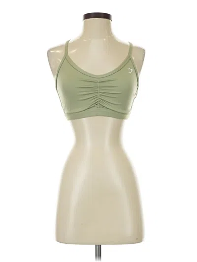 Pre-owned Gymshark Tank Top Green Strapless Neckline Tops