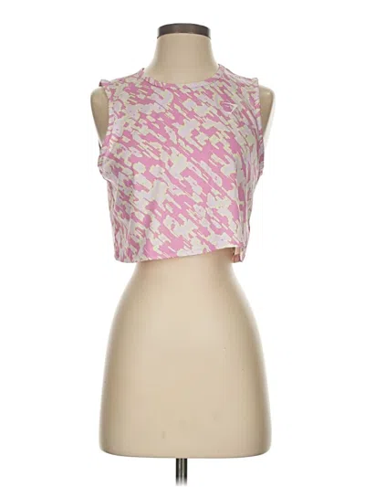 Pre-owned Gymshark Tank Top Pink Halter Neckline Tops