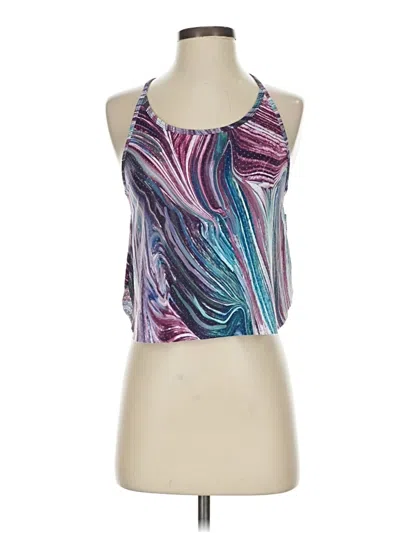 Pre-owned Gymshark Tank Top Purple Halter Neckline Tops