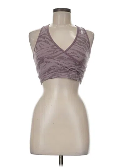 Pre-owned Gymshark Tank Top Purple Halter Neckline Tops