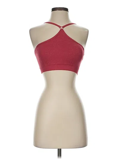 Pre-owned Gymshark Tank Top Red Halter Neckline Tops